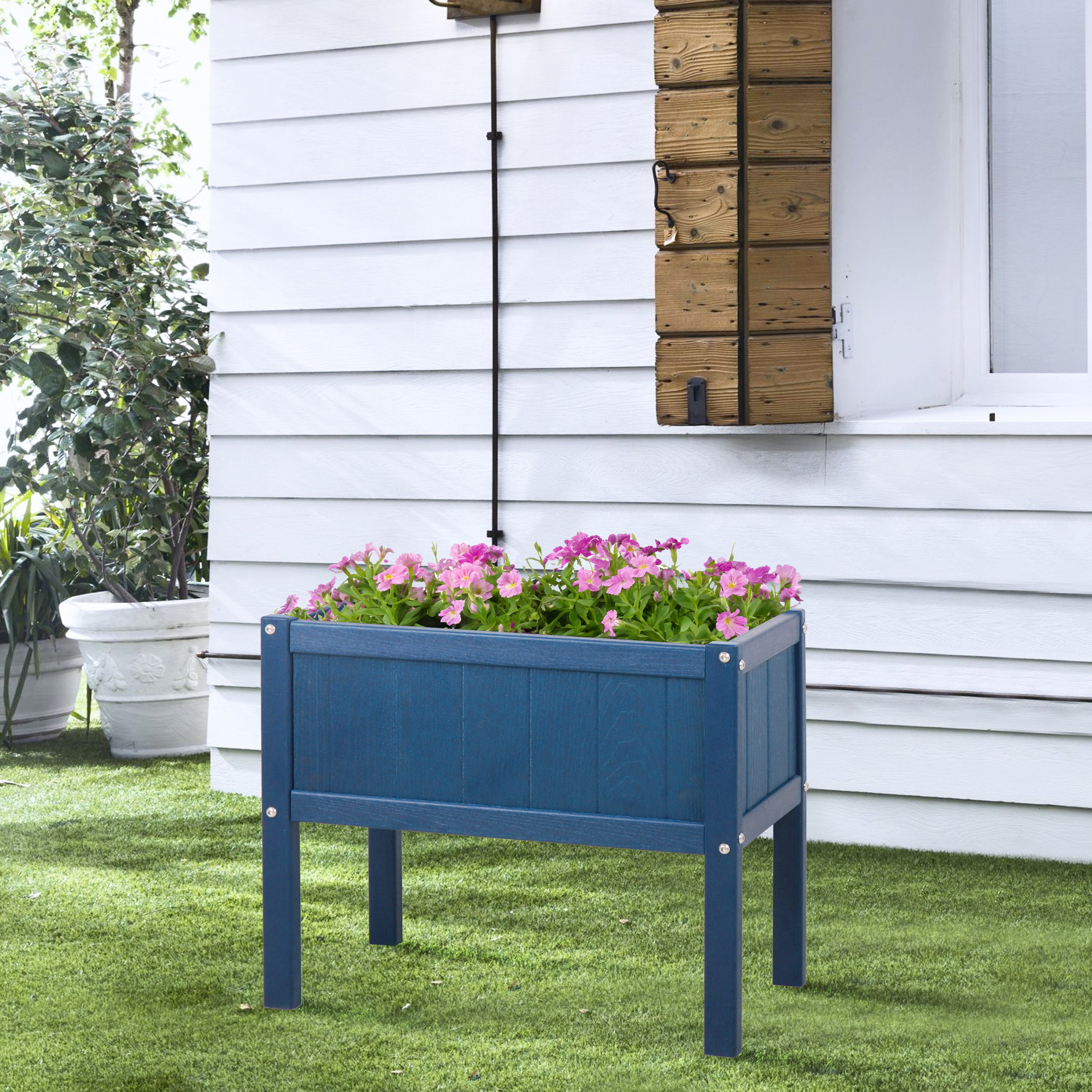 Arlmont & Co. Nakirah Elevated Raised Planter Box HDPE Waterproof & Reviews | Wayfair