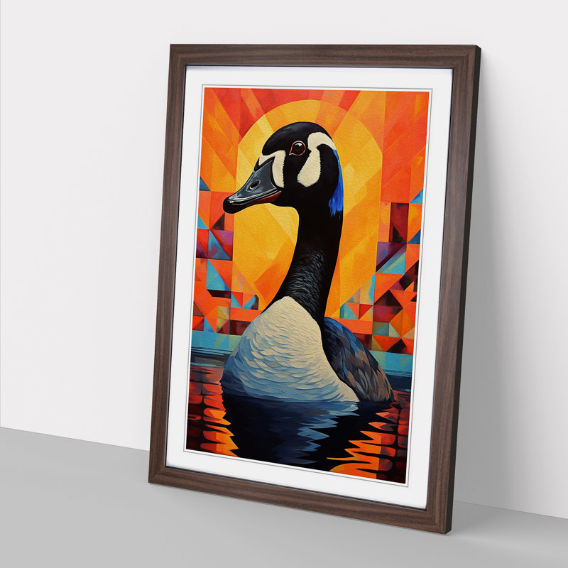 Goose Constructivism Art - Framed Print