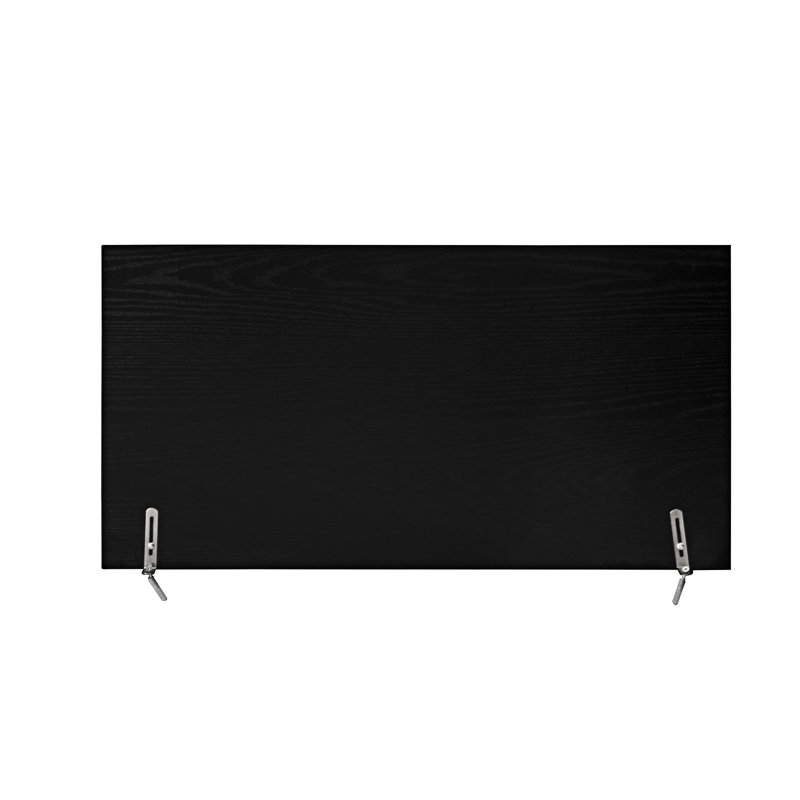 Armoire 4 portes avec 4 tablettes intérieures réglables, Black