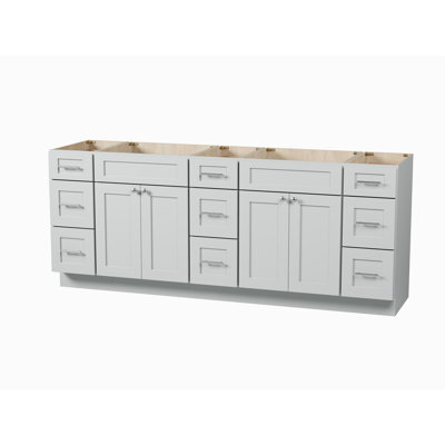 84 Double Bathroom Vanity Base Only