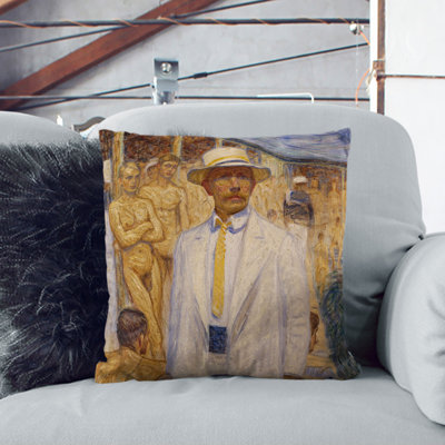 Self-Portrait Scatter Cushion with Filling