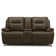 Trevina Zero Gravity Power Loveseat w/ Console - Saddle Brown