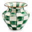 Emerald Check Large Vase