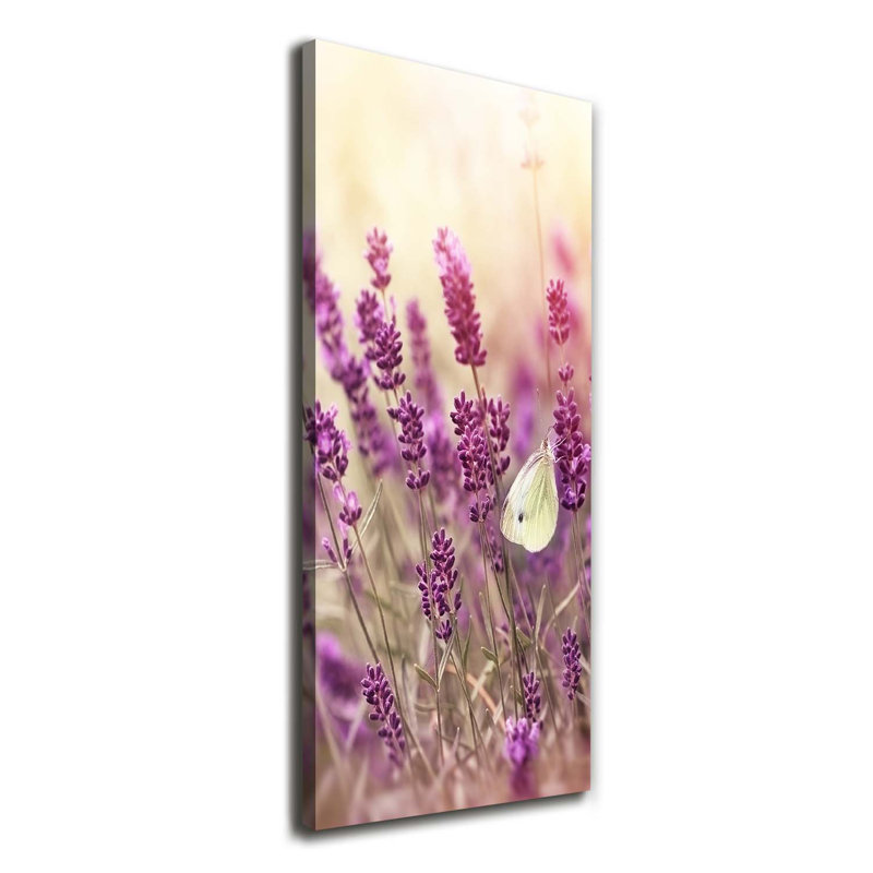 Lavender Flowers - Wrapped Canvas Print