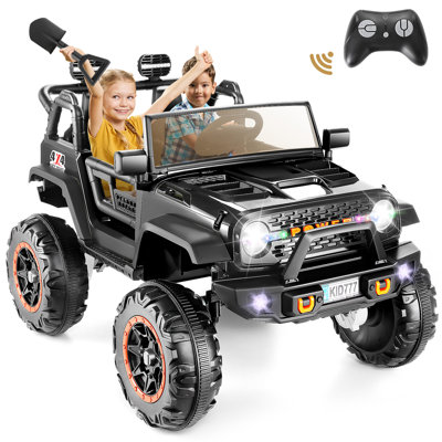 24V 2-Seater Kids Ride on Truck Electric Car with Remote Control and Bluetooth