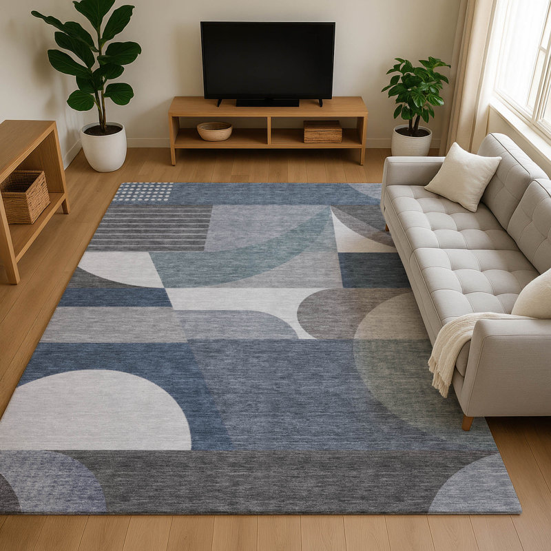 Tapis de qualité supérieure lavable à la machine de qualité supérieure Slesnick AMF1667, Rectangle 5 pi x 7 pi 6 po