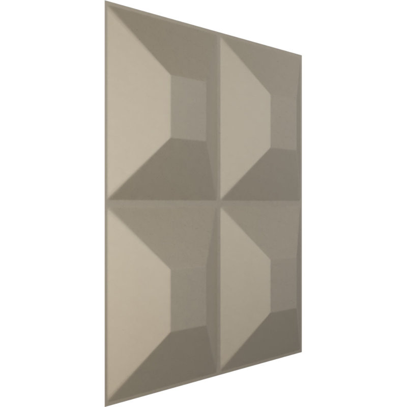 L 19 5/8 po x H 19 5/8 po Panneau décoratif décoratif EnduraWall, argent métallique (couvre 2,67 pieds carrés), Argent argent
