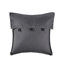 Housse de lit de jour 6 en gris - Motif écossais réversible avec taies décoratives et coussin décoratif à chevrons, envers en microfibre, housse de 6 pièces, chute de 15 pouces, lavable en machine
