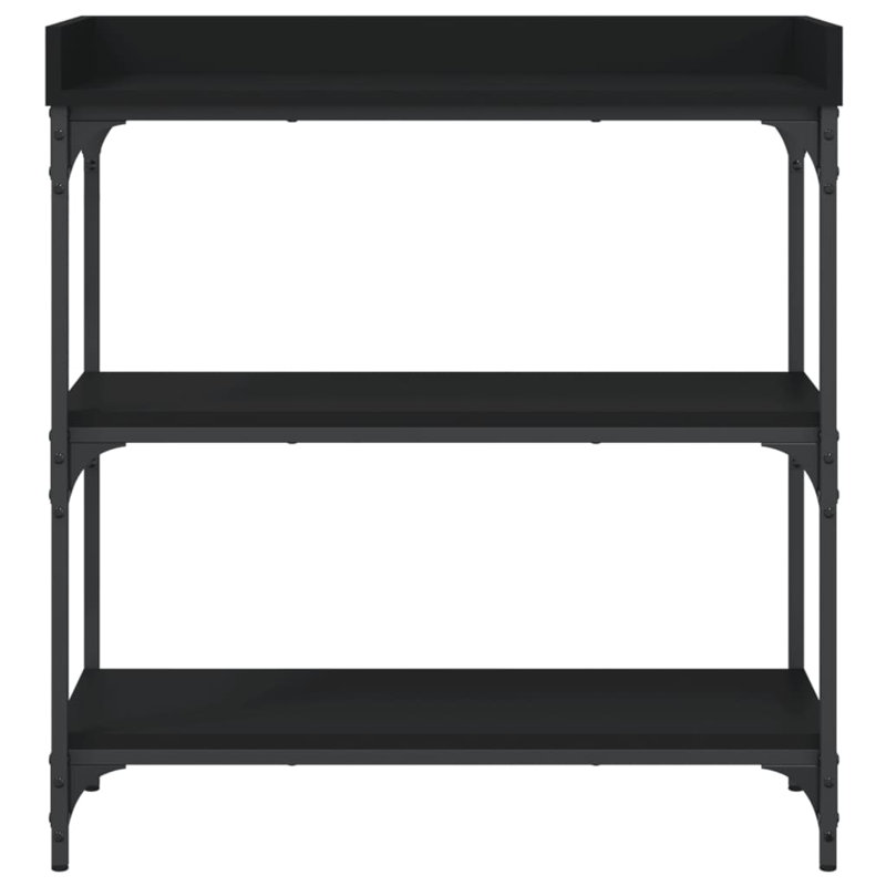 Warvan Console Table, 31.50" H x 29.50" W x 11.80" D, Black