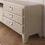 Meuble télé moderne en bois massif de style crème-109751456
