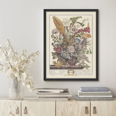 " YUK59 Classical Flower Bouquets Rustic Floral Artwork Framed Prints Posters Bathroom Small Wall Art "