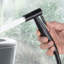 Stainless Steel Bidet Sprayer Kit For Toilet,Stainless Steel,Waterproof,Black-1602918366