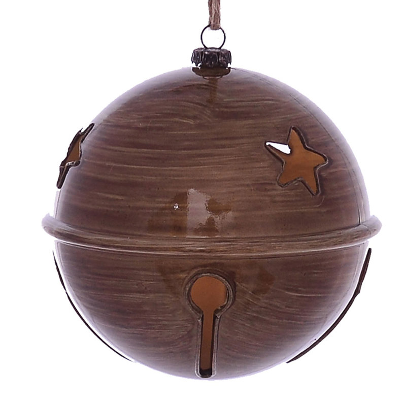Ornement de cloche de Noël, Brun