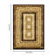 Tapis confortable - Motif polyvalent, palette intemporelle, style superposé multicolore