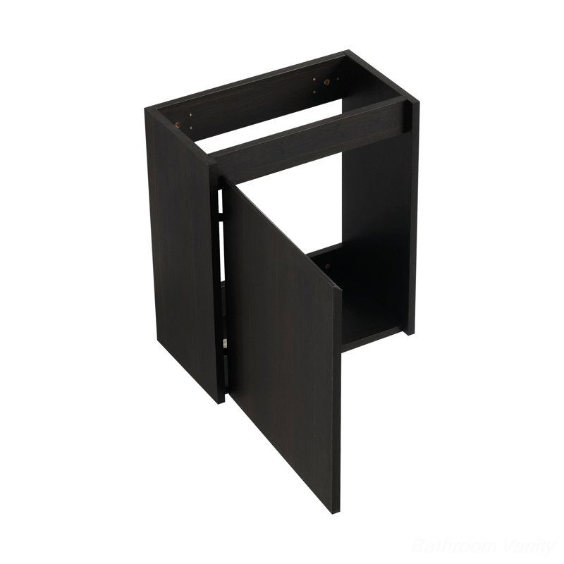 Rangement pour salle de bain Mallon, Noir