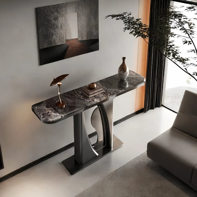 Console d'entrée de luxe, Noir, noir, noir, noir, H 33,5 po x l 39,4 po x P 13,8 po
