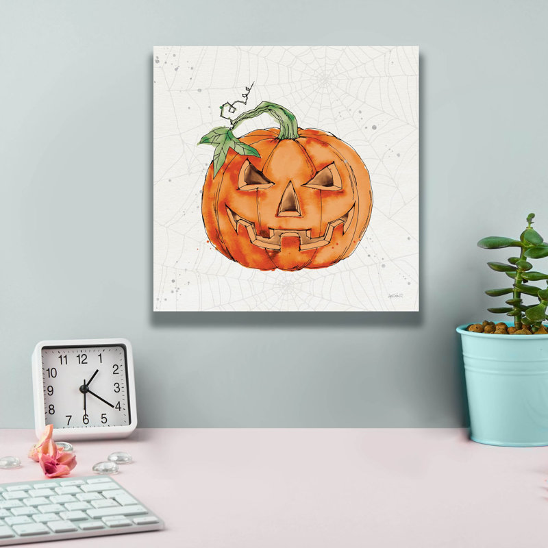 «Phantom Pumpkin» par Anne Tavoletti, art mural sur toile, H 12 po x l 12 po x P 0,75 po