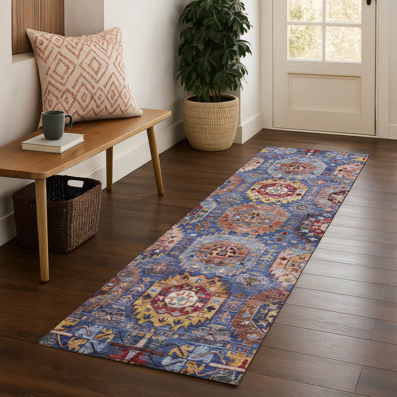 Tapis de qualité supérieure Mayfield, Tapis de couloir 2 pi 3 po x 7 pi 6 po, Aubergine