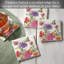 Paquet de 4 sous-verres Zinnias & Butterflies