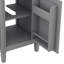 Armoire de meuble-lavabo compacte de 20 pouces avec cuve en céramique 1 porte à fermeture silencieuse et grand rangement-1644320533
