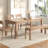 Light Walnut Rectangular Solid Dining Table For Dining Room/Kitchen-602741918