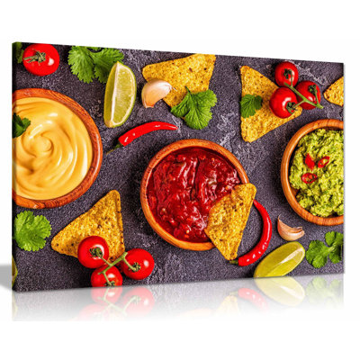 Mexican Restaurant Food - Wrapped Canvas Print