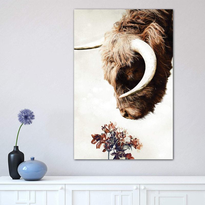 Highlander par Wouter Rikken - reproduction d'art, H 26 po x l 18 po x 1,5 po, Toile tendue