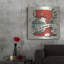 Art mural en métal luxueux «Retro Bakery Blue 2» par Mary Urban-106415006