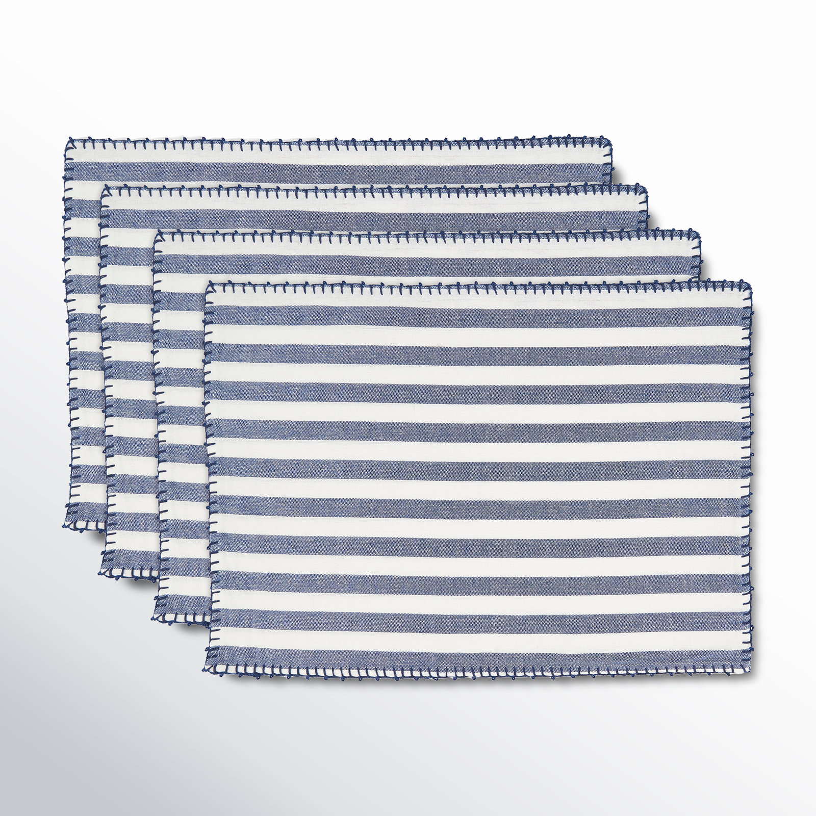 Oxford Cotton Placemat, Blue