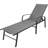 Outdoor Patio Swimming Pool Lounge Gray Color With Pillow
