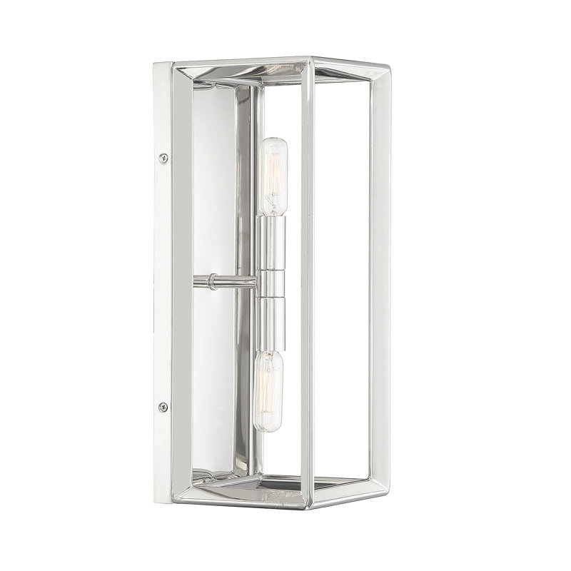 Burlyn 2-Light Wall, Polished Nickel