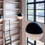 1 - Light Matte Black Sphere Pendant