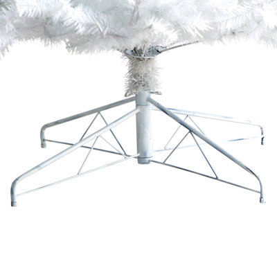 Arbre de Noël artificiel pin blanc avec lumières claires