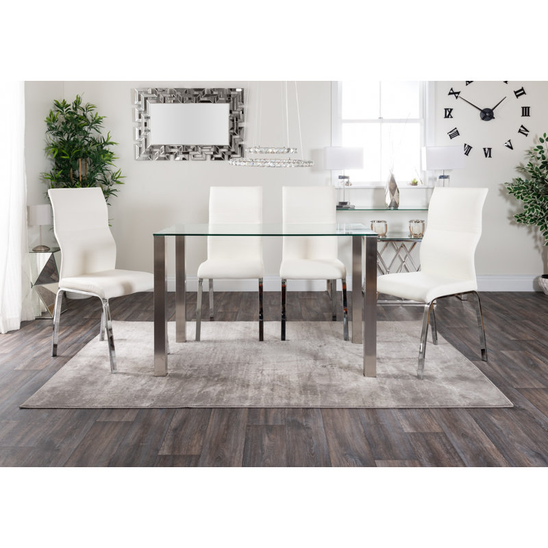 4 - Person Dining Set, White