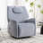 33.85'' W Power Recliner Swivel Rocker Fabric Recliner with Headrest with Hidden Buttons  USB & Type C Ports-1065783821