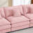 Eyisean 102" Chenille Modular Sectional Sofa with Ottoman, 3-Seater L Shape Cloud Couch with Upholstered & Pillow, Comfy Sleeper Sofa for Living Room, Bedroom, Office, Apartment, Easy Assembly-1043741552