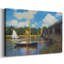 Le pont de la route, Argenteuil par Monet-Gallery, toile tendue-1374177404