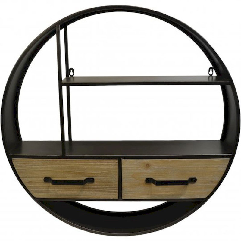 Tablette murale ronde Decorah