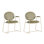 Chaises en similicuir de style moderne et décontracté