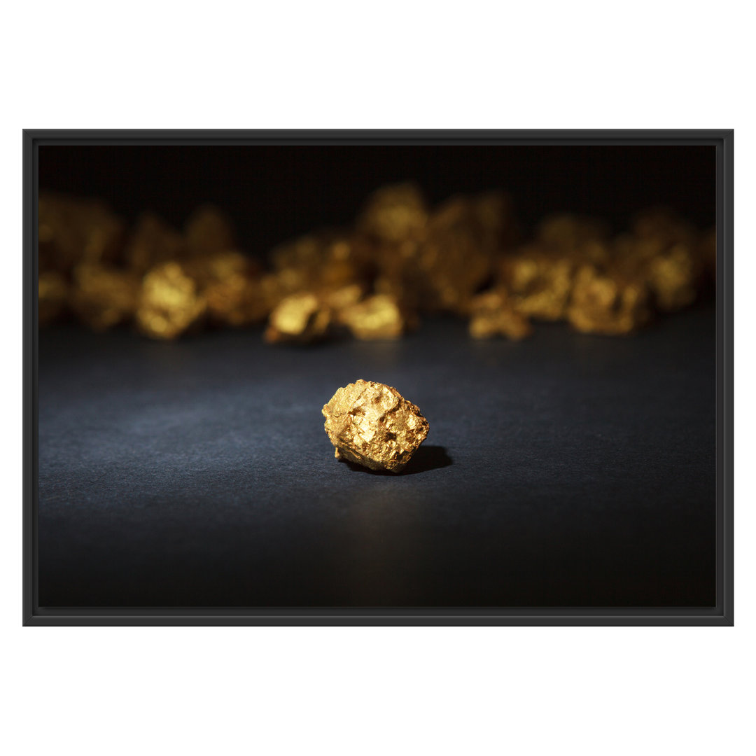 Gerahmtes Wandbild Goldnugget