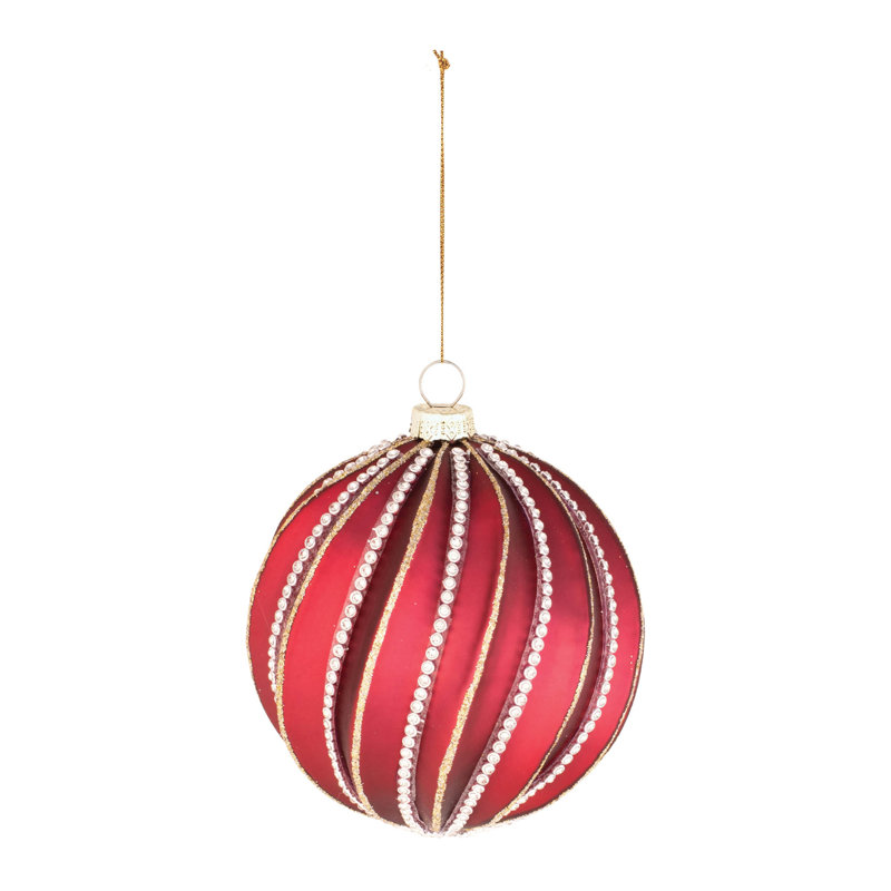 Ornement boule de bijoux en verre (ensemble de 6)