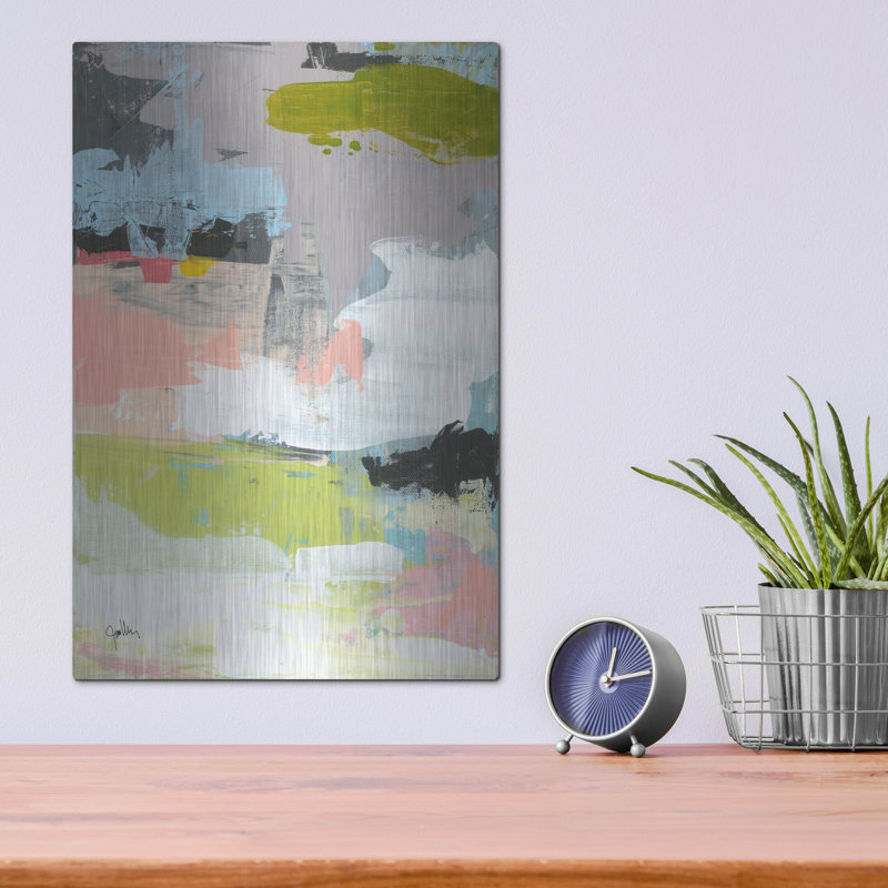 Art mural en métal Winston Porter «The Quiet» par Jan Weiss, H 16 po x l 12 po