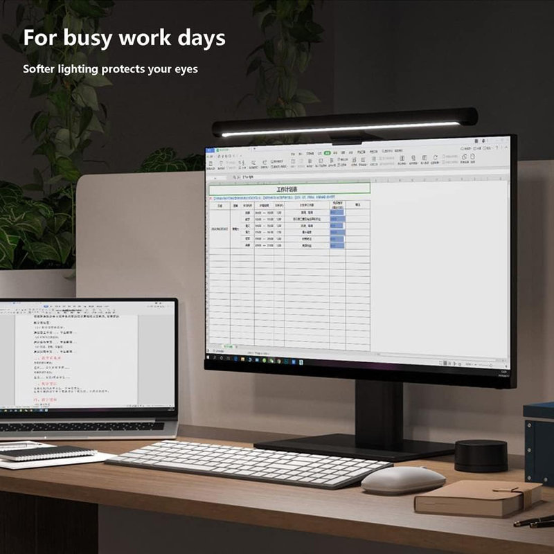 Xiaomi Mi Computer Monitor Light Bar - Space-Saving Wireless LED Lighting W/ Remote Control