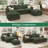 Wynter Modular Corduroy Sectional U-shaped Sofa Couch With Storage Space-415984691