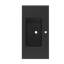 Lavabo de salle de bain intégré 36 po en quartz noir mat avec trop-plein