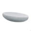 Table basse 55,12 po elliptique en fibre de verre
