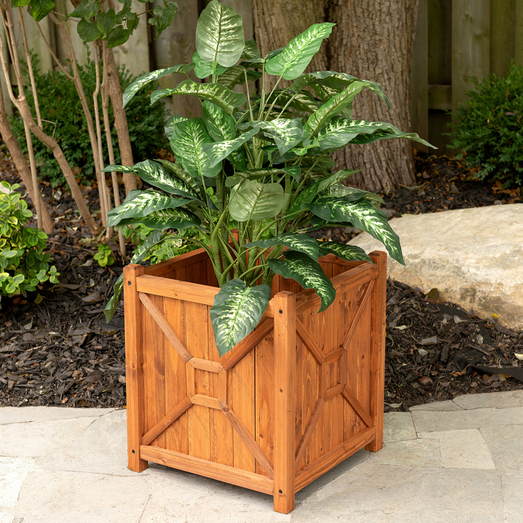 Leisure Season Decorative Planters Wood Planter Box | Wayfair