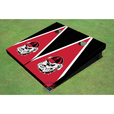 All American Tailgate NCAA Solid Wood Cornhole Set