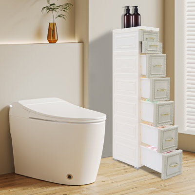 Organisateur de rangement mince, armoire de rangement étroite avec roue mobile