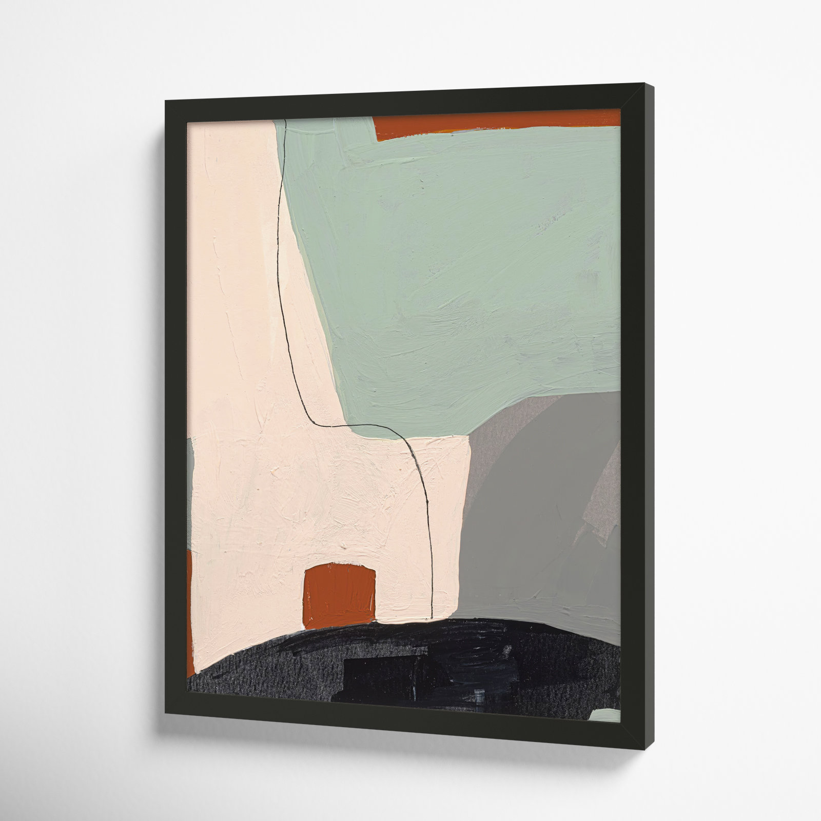 Dreamscape 3 Print by Andrea Stokes, 20" H x 16" W x 1.25" D, Black Framed